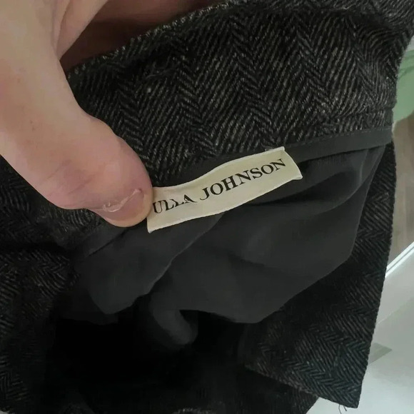 952 Ulla Johnson Paper Bag Leo Wool Belted Mini Skirt Size 2 Color Grey - Picture 8 of 9